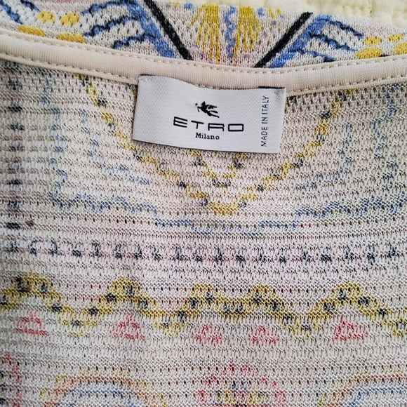 ETRO Jersey Paisley Print T-Shirt Size 42 - Picture 2 of 10